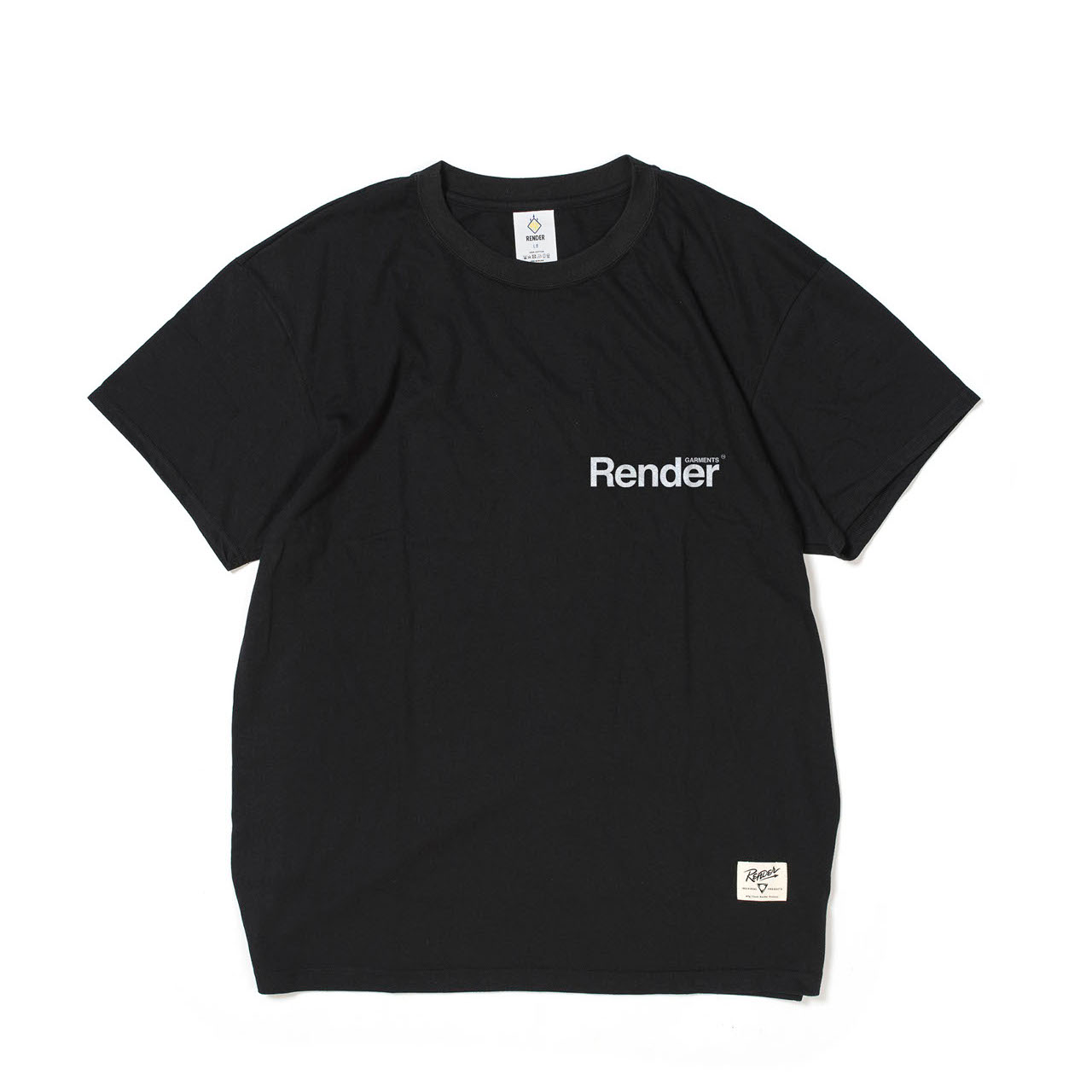 RENDER / Main Logo S/S Tee (BK)