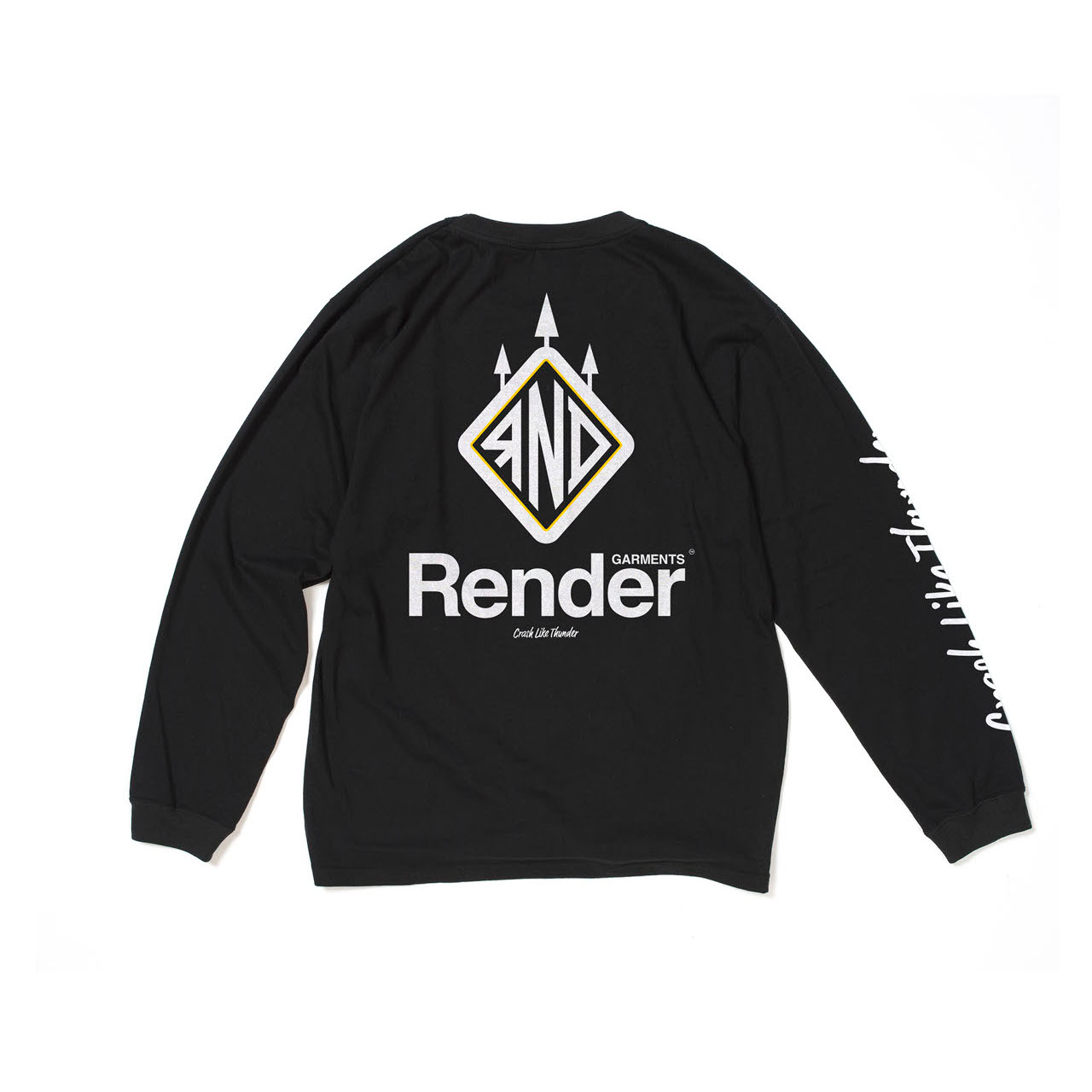 RENDER / Main Logo L/S Tee (BK)