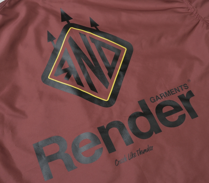 RENDER / Main Logo Coach Jacket (WINE-RED) - ウインドウを閉じる