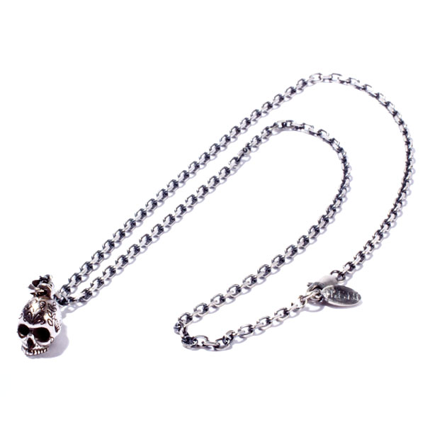 RUDE GALLERY / Hippy Water Skull Necklace (SIL)