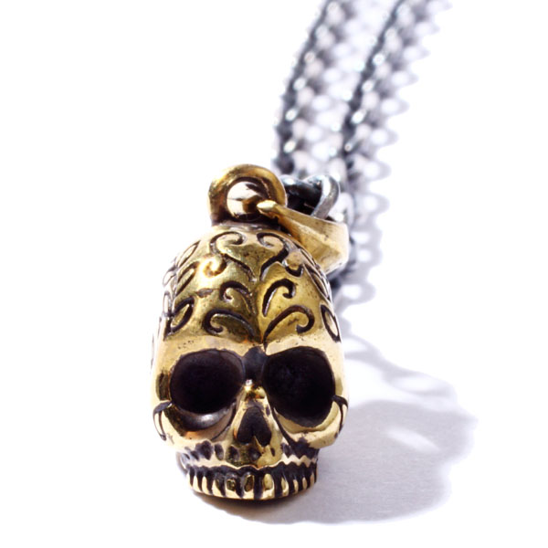 RUDE GALLERY / Hippy Water Skull Necklace (GOLD) - ウインドウを閉じる