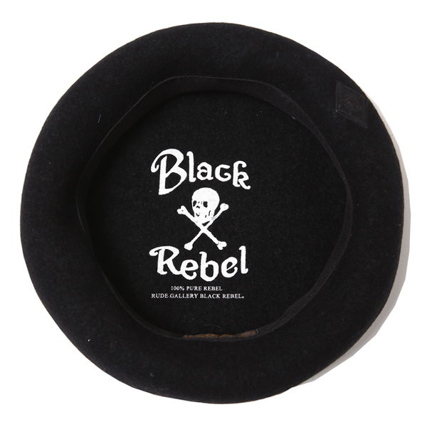 RG BLACK REBEL / REBELS BIG BERET (BK) - ウインドウを閉じる