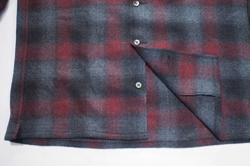 LOST CONTROL / Open Collar Check SH (BK/RED)