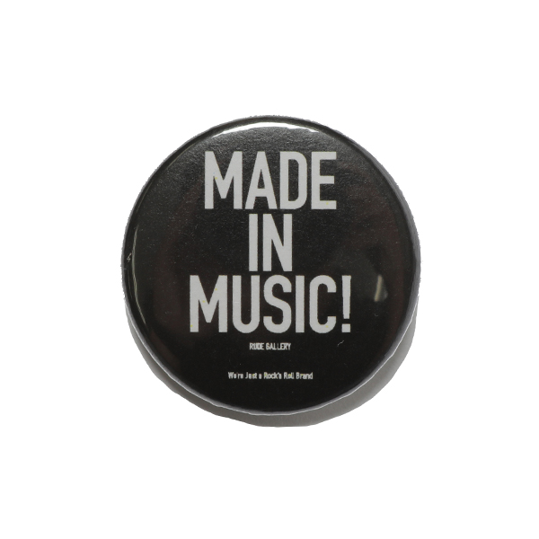 RG / MADE IN MUSIC BADGE - A (BK)