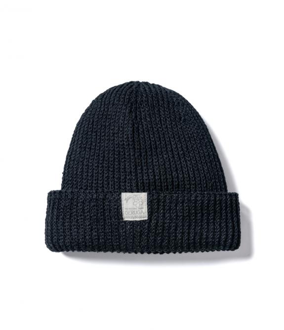 GERUGA /LOW-GAUGE LINEN KNIT CAP / YARN-DYED(BLACK) GERUGA /LOW-GAUGE LINEN KNIT CAP / YARN-DYED(BLACK)