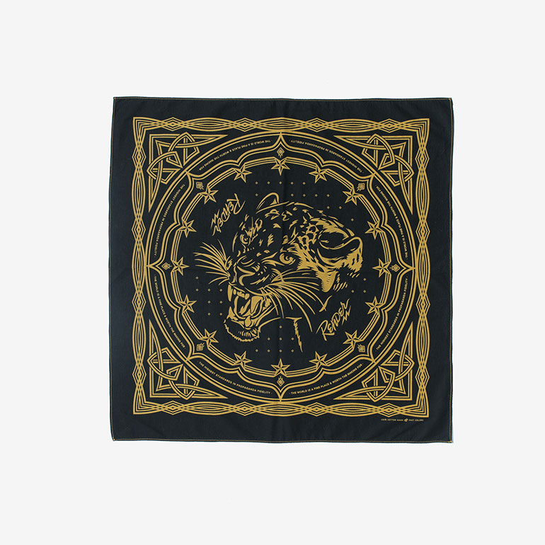 RENDER / BANDANA -LEOPARD- (BK/YELLOW) RENDER / BANDANA -LEOPARD- (BK/YELLOW)