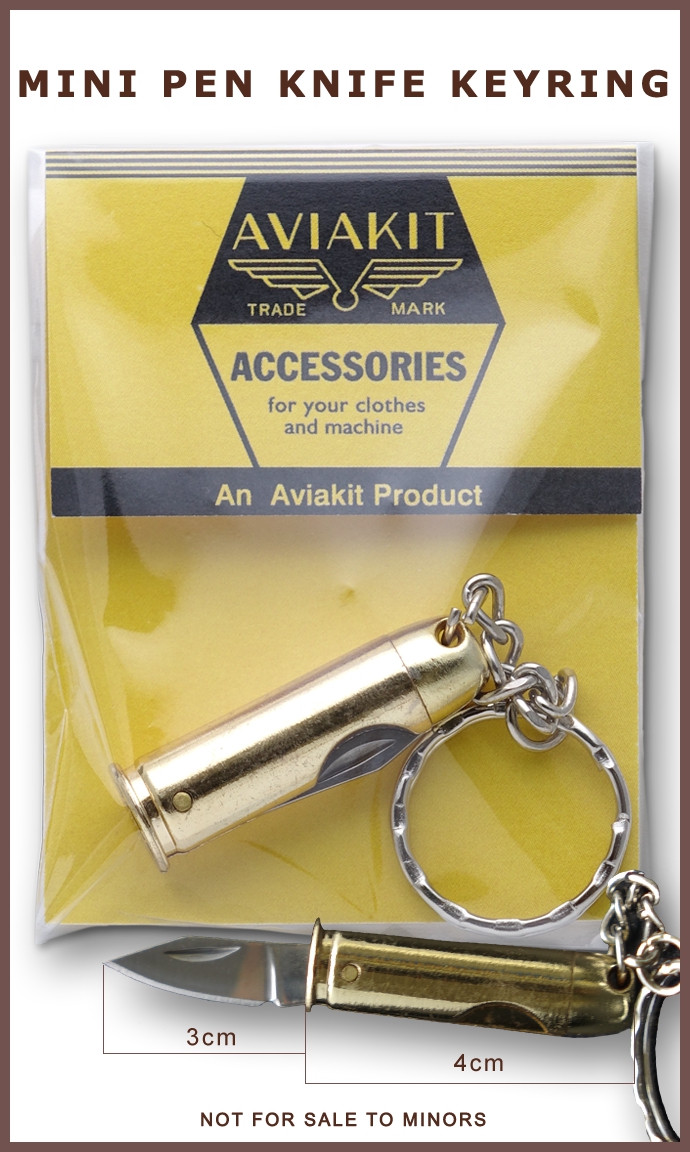 Lewis Leathers / AVIAKIT Pen Knife Keyring Lewis Leathers / AVIAKIT Pen Knife Keyring