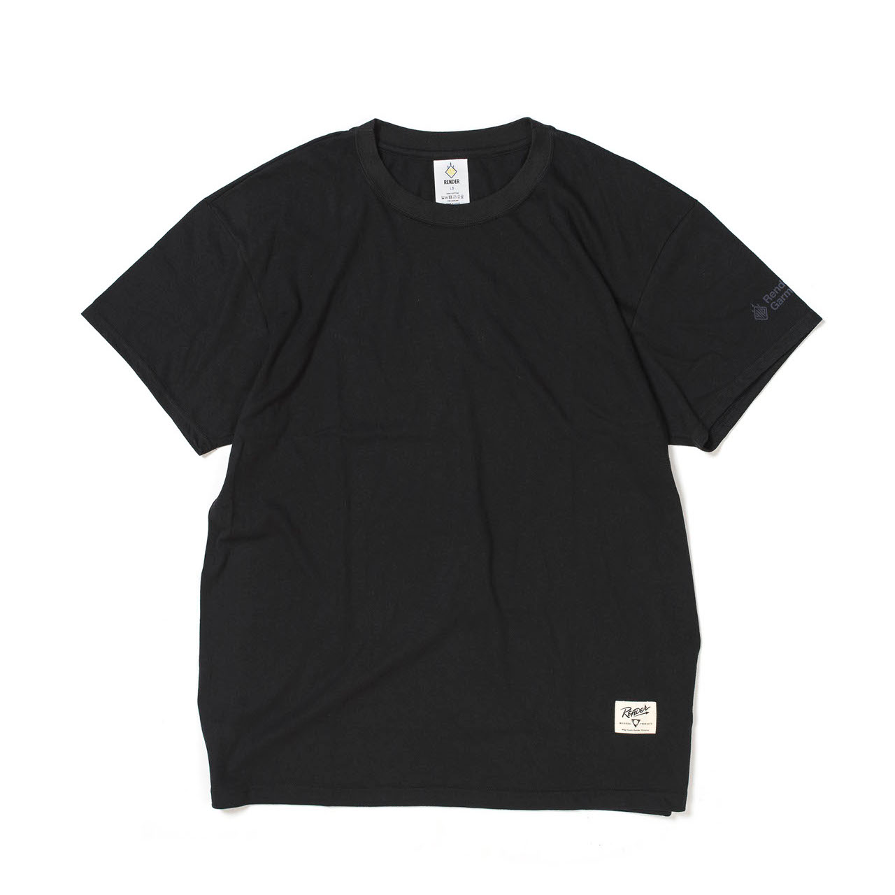 RENDER / Blank S/S Tee (BK) RENDER / Blank S/S Tee (BK)