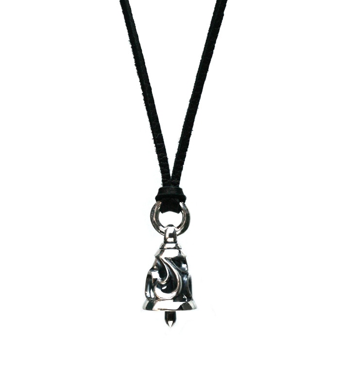 AGN-079 ArgentGleam Classic Arabesque Bell Charm / Small AGN-079 ArgentGleam Classic Arabesque Bell Charm / Small