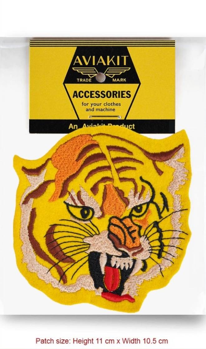 Lewis Leathers / Tiger wappen (Wild Cat Embroidered Patch) Lewis Leathers / Tiger wappen (Wild Cat Embroidered Patch)