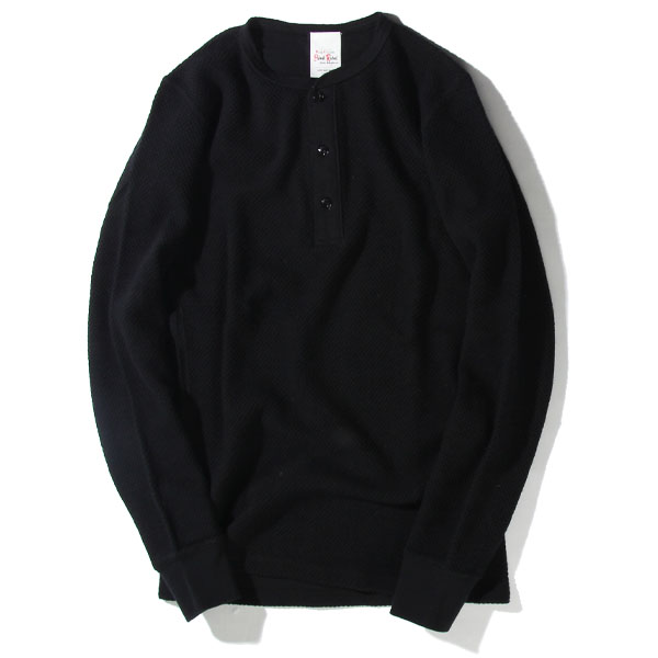 RG BLACK REBEL / WAFFLE HENLEY NECK L/S (BK) RG BLACK REBEL / WAFFLE HENLEY NECK L/S (BK)