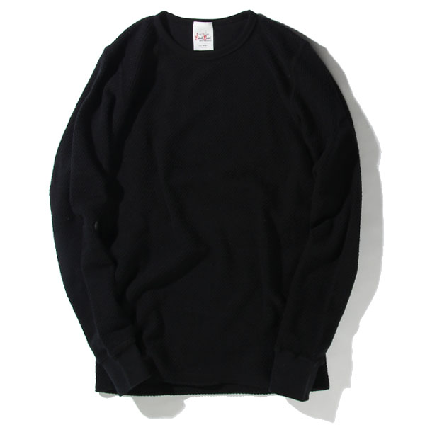 RG BLACK REBEL / WAFFLE CREW NECK L/S (BK) RG BLACK REBEL / WAFFLE CREW NECK L/S (BK)
