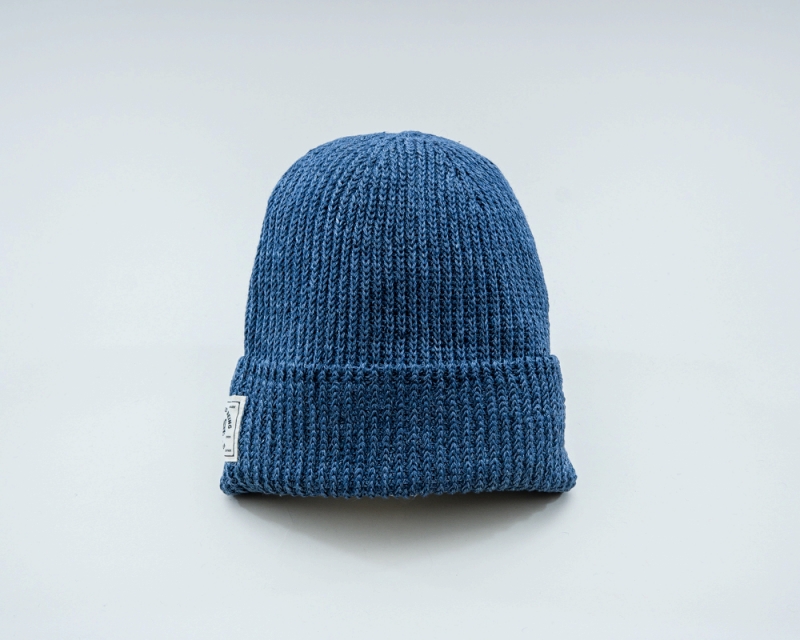 GERUGA / LOW-GAUGE KNIT CAP -LINEN- (BLUE GRAY ) GERUGA / LOW-GAUGE KNIT CAP -LINEN- (BLUE GRAY )