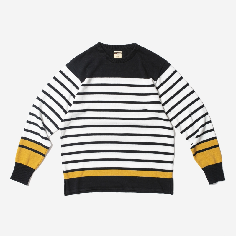 LOST CONTROL / Basque Knit Sew (BK/WH/YELLOW) LOST CONTROL / Basque Knit Sew (BK/WH/YELLOW)