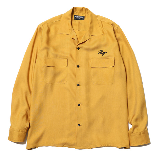 RG / CAT OPEN COLLAR LS SHIRT (MUSTARD) RG / CAT OPEN COLLAR LS SHIRT (MUSTARD)