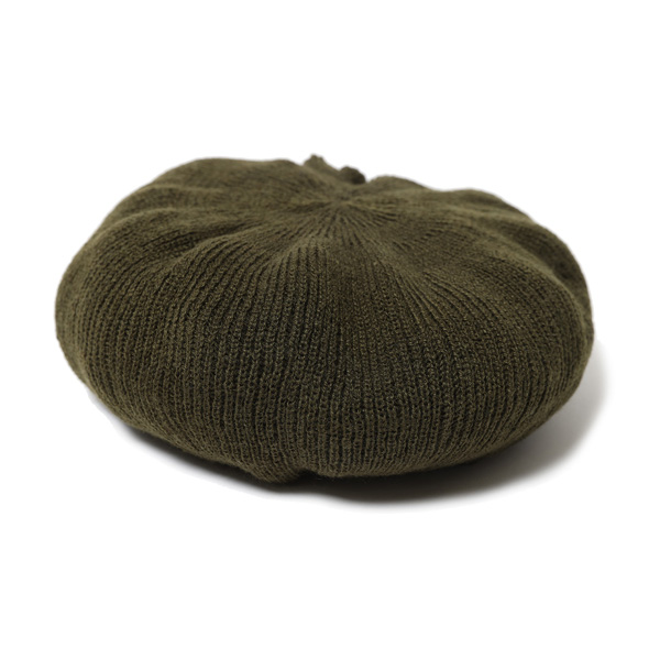 RG / KNIT BERET (OLIVE) RG / KNIT BERET (OLIVE)