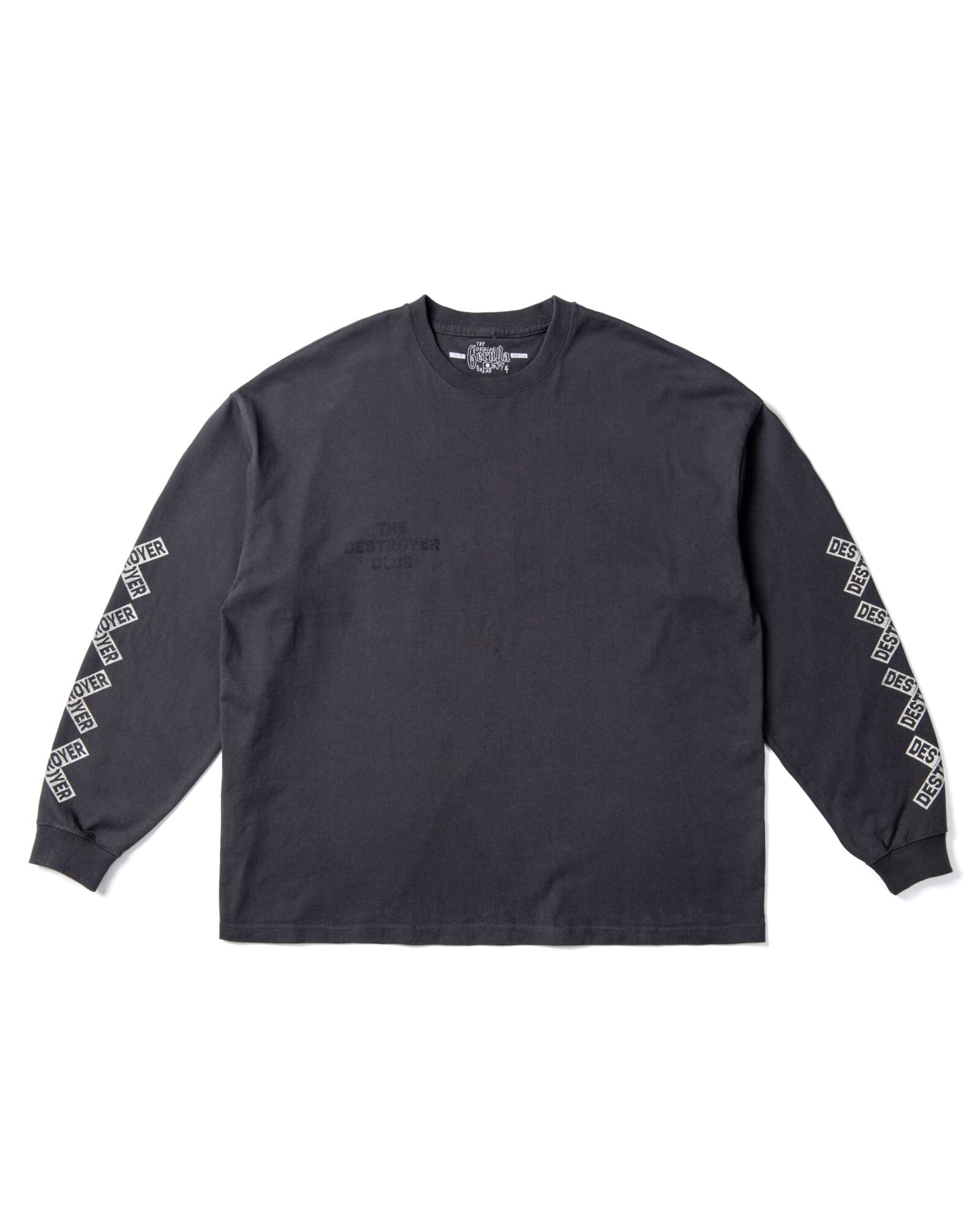 GERUGA / BIG SIZING L/S TEE /BONE (LIGHT BLACK) GERUGA / BIG SIZING L/S TEE /BONE (LIGHT BLACK)