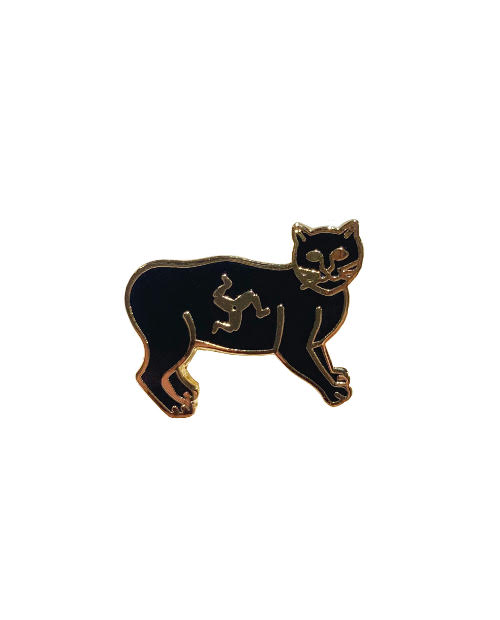 Lewis Leathers / Single Badge - MANX CAT - (GOLD) Lewis Leathers / Single Badge - MANX CAT - (GOLD)