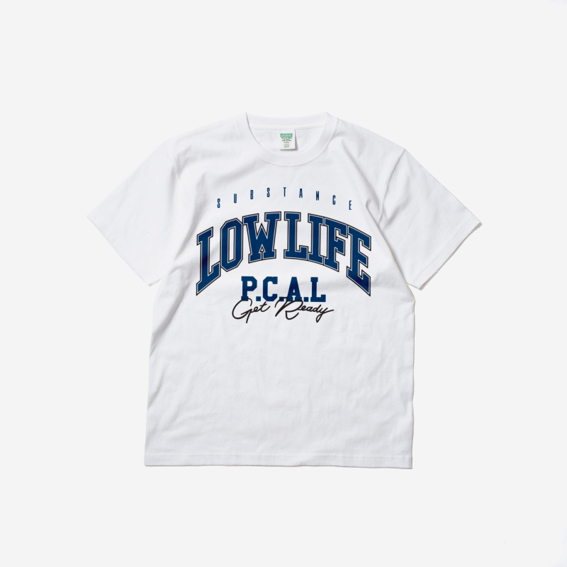 LOST CONTROL / Graphic Tee -College Logo- (WH) LOST CONTROL / Graphic Tee -College Logo- (WH)
