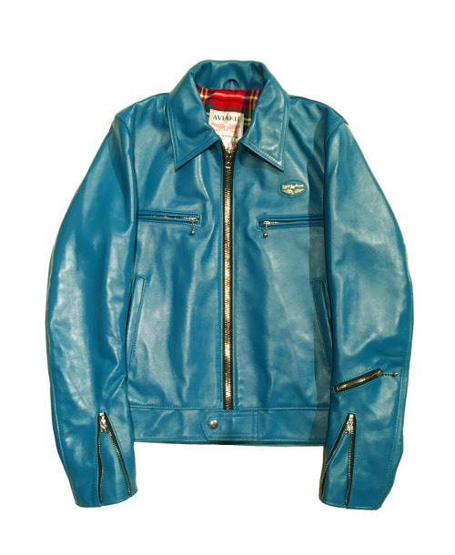 Lewis Leathers/#551T /T.F DOMINATOR HORSE HIDE(VINTAGE TURQUISE) Lewis Leathers/#551T /T.F DOMINATOR HORSE HIDE(VINTAGE TURQUISE)