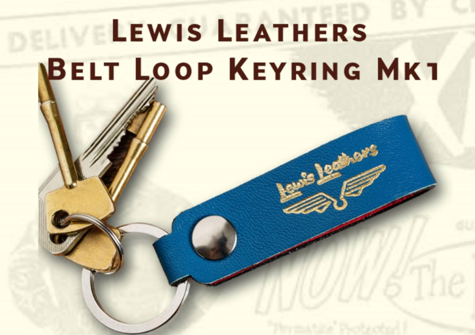 Lewis Leathers / KEY RING -TYPE1 (VINTAGE TURQUOISE) Lewis Leathers / KEY RING -TYPE1 (VINTAGE TURQUOISE)