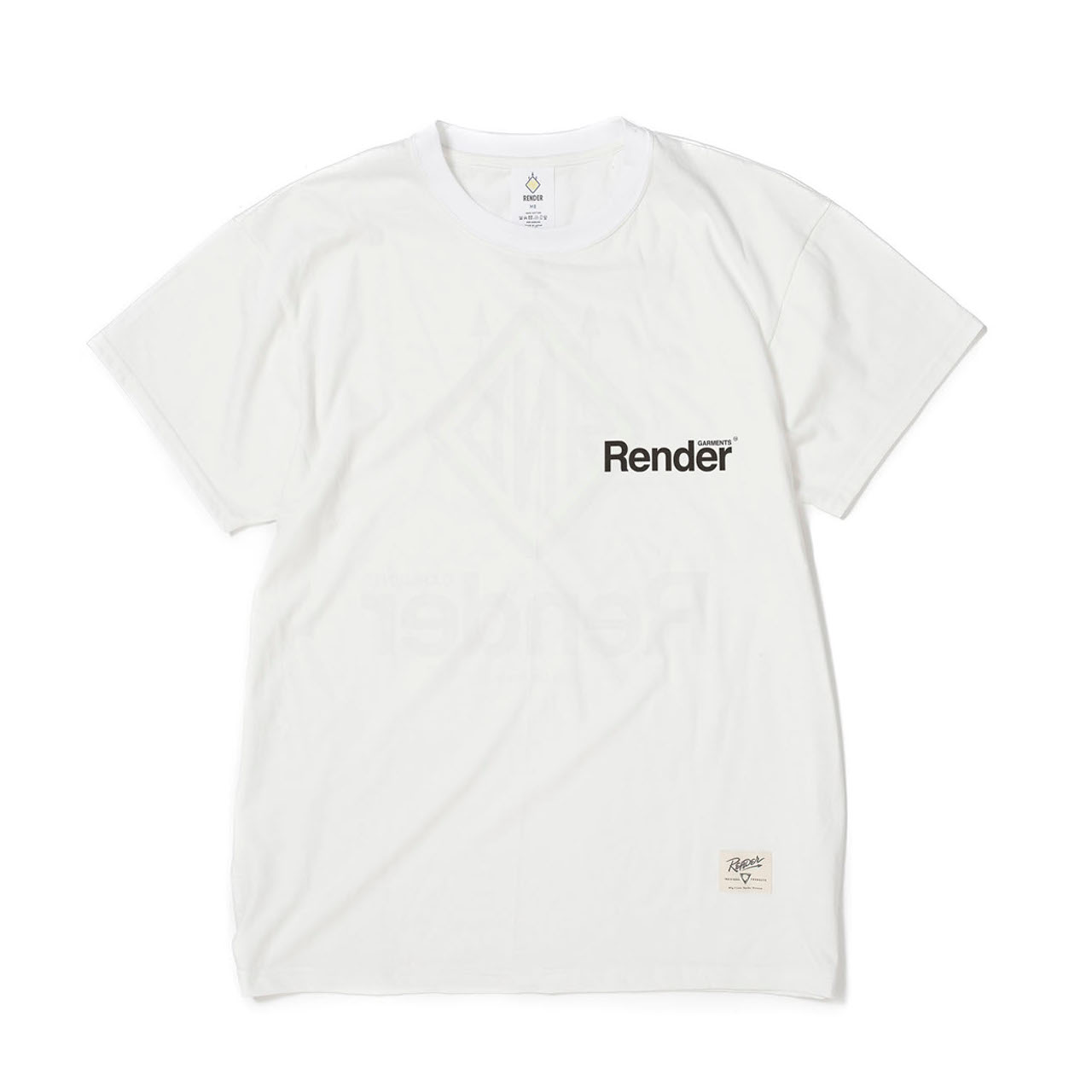 RENDER / Main Logo S/S Tee (WH)