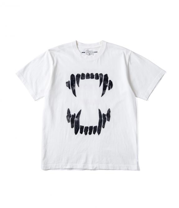 GERUGA / PRINT T-SHIRS- 牙-(WH)