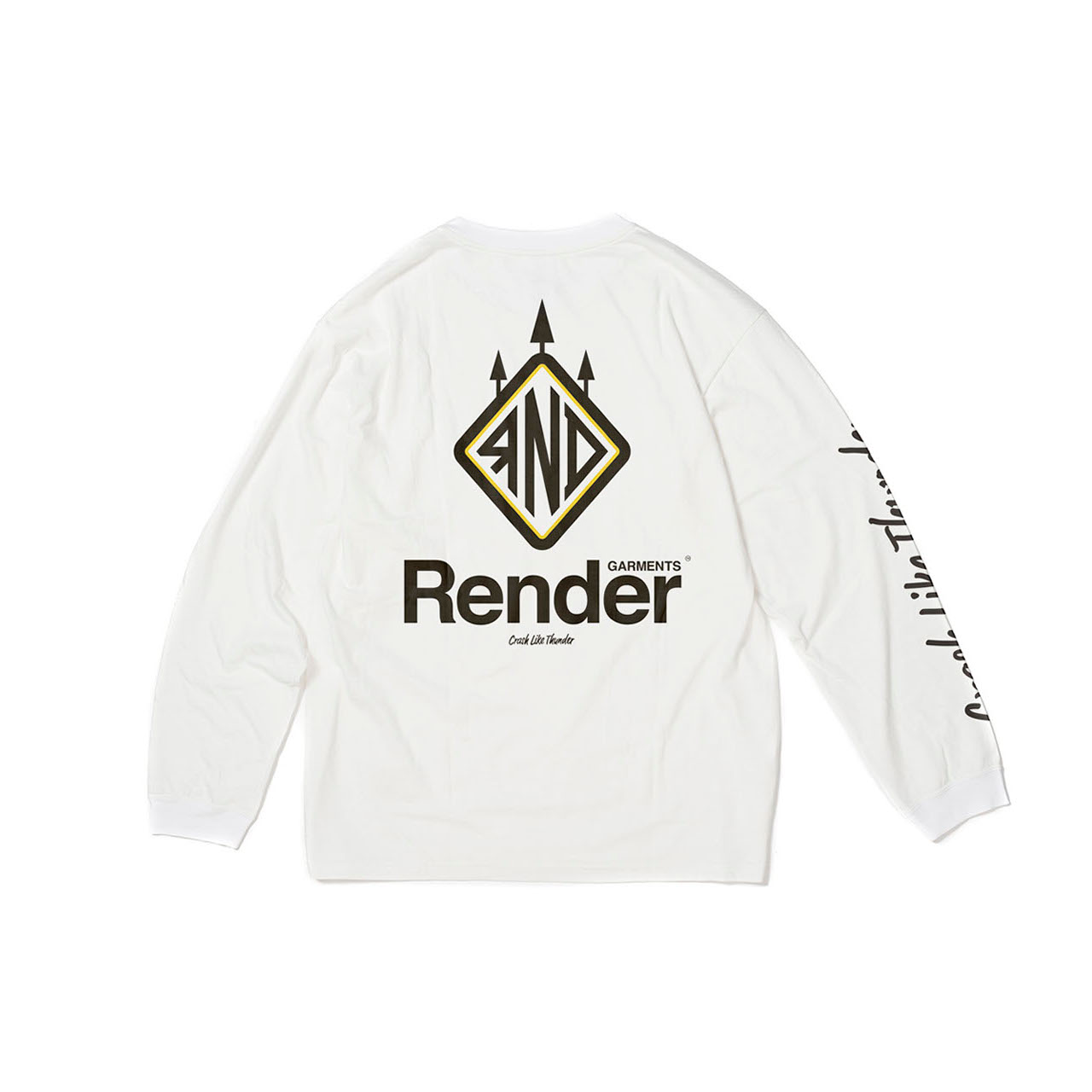 RENDER / Main Logo L/S Tee (WH)