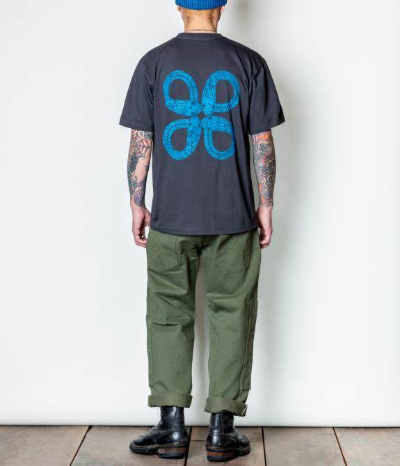 GERUGA / PRINT T-SHIRS -EXUVIAE_4- (LIGHT-BK)