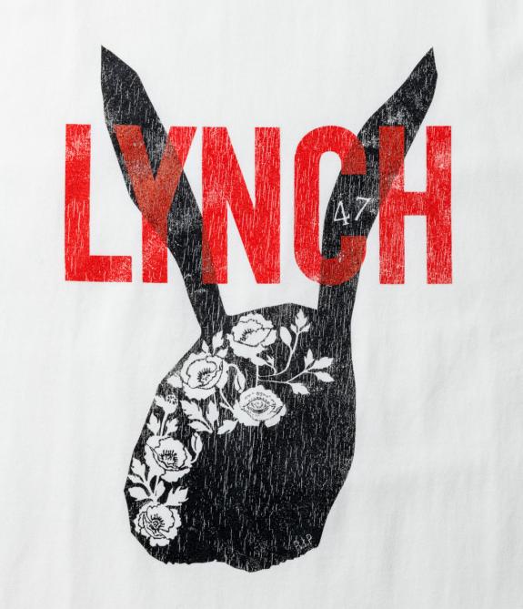 GERUGA / PRINT T-SHIRS -EMPIRE / LYNCH- (OFF-WHITE)