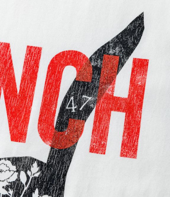 GERUGA / PRINT T-SHIRS -EMPIRE / LYNCH- (OFF-WHITE)