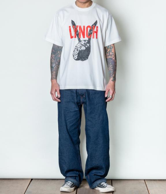 GERUGA / PRINT T-SHIRS -EMPIRE / LYNCH- (OFF-WHITE)