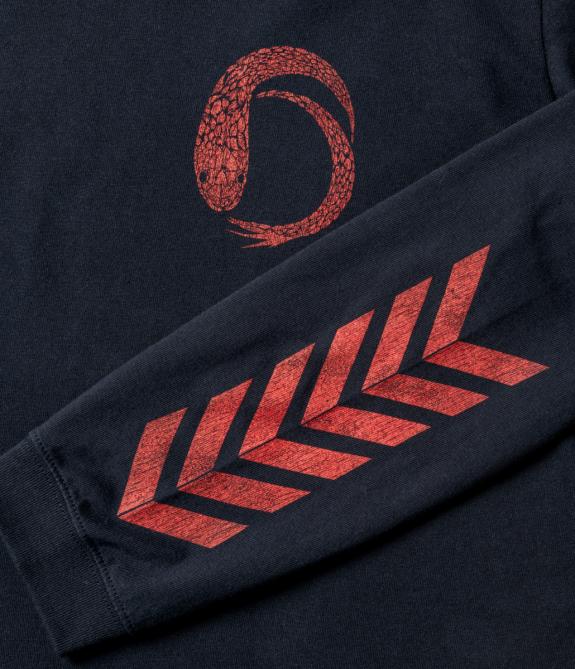 GERUGA / L/S PRINT-TEE / EXUVIAE_4 (BK)