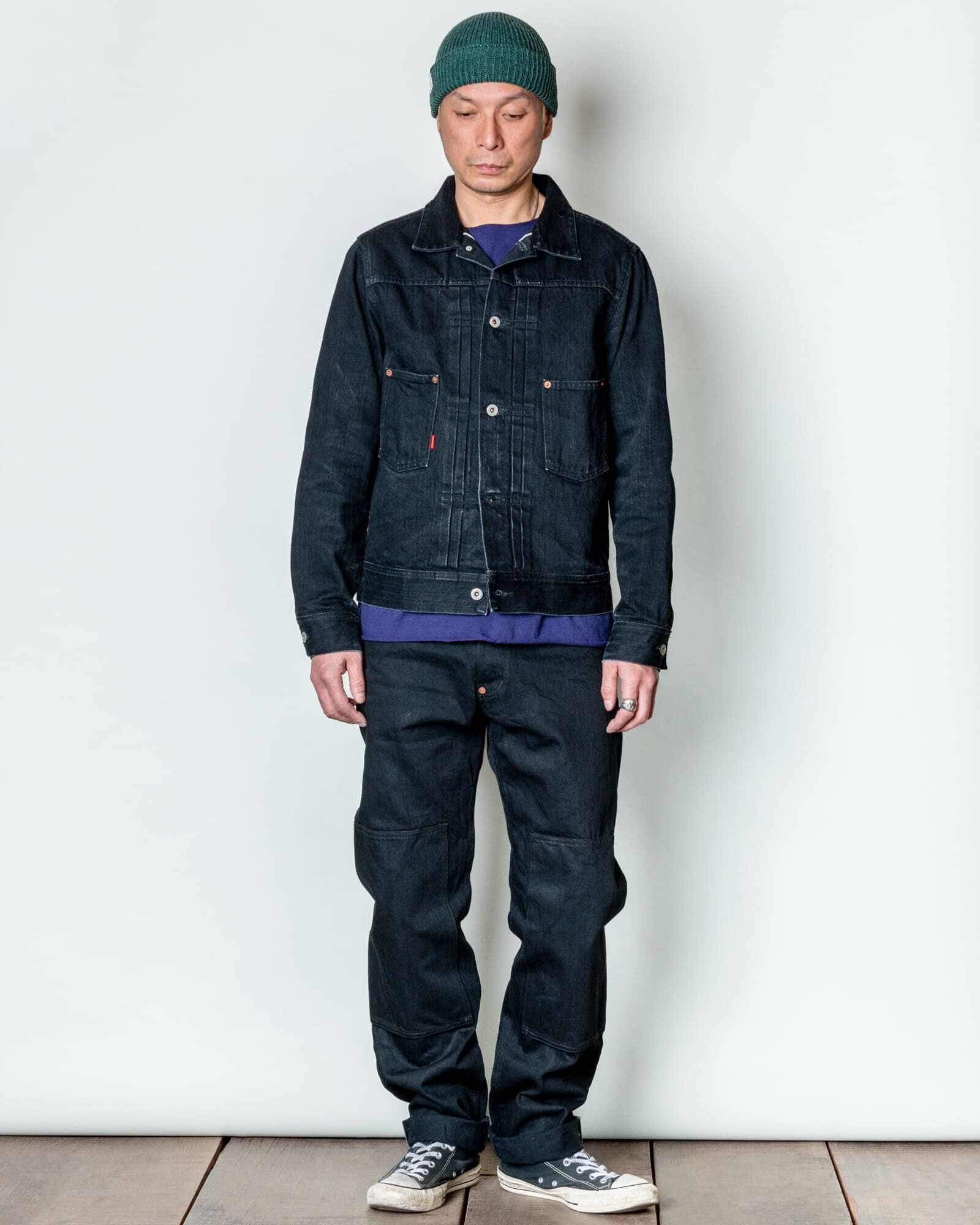 GERUGA / DENIM JUMPER - (BLACK)