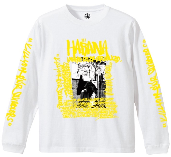 チバユウスケ × HABANA LONG SLEEVE TEE (WH/LEMON)