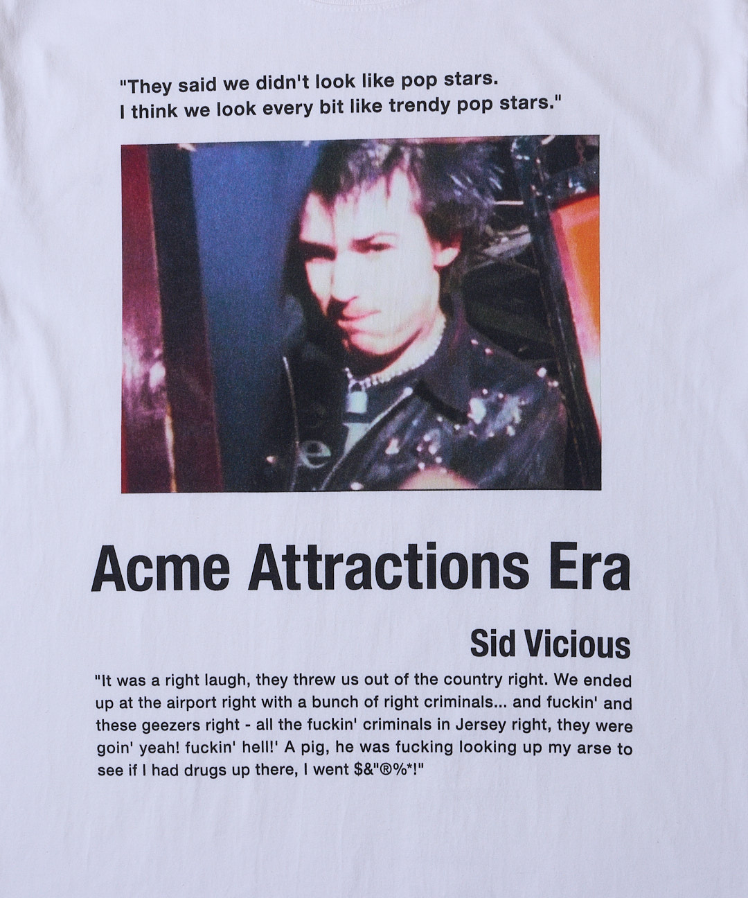 BOUNTY HUNTER × REBEL DREAD HARDWARE / SID VICIOUS S/S TEE(WH)