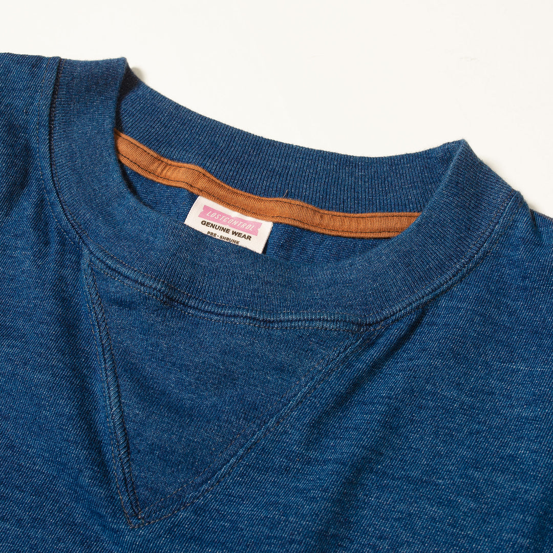 LOST CONTROL / LS Vintage Indigo Tee (Indigo Blue)