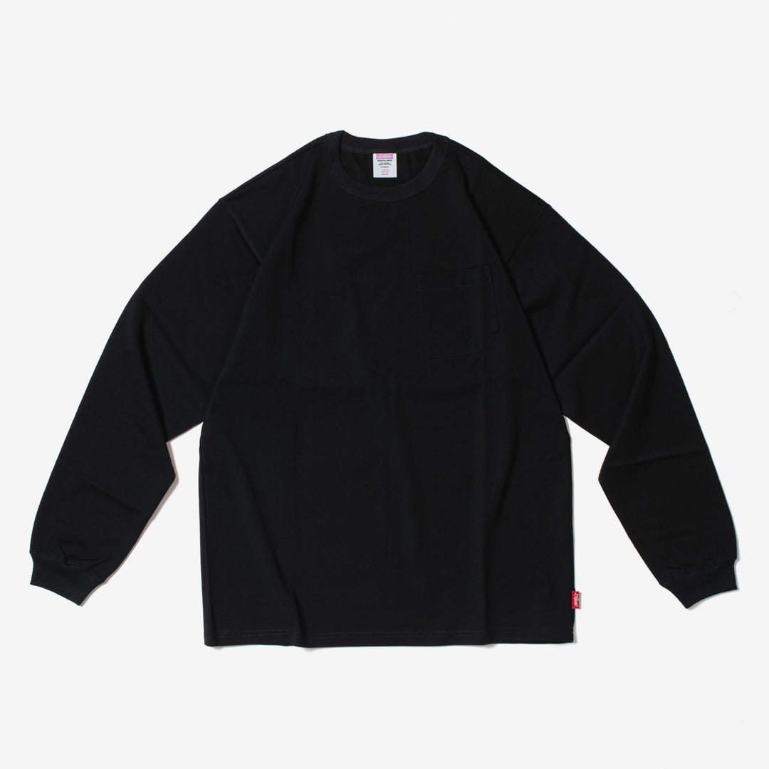 LOST CONTROL / LS Giza Authentic Pocket Tee (BK)