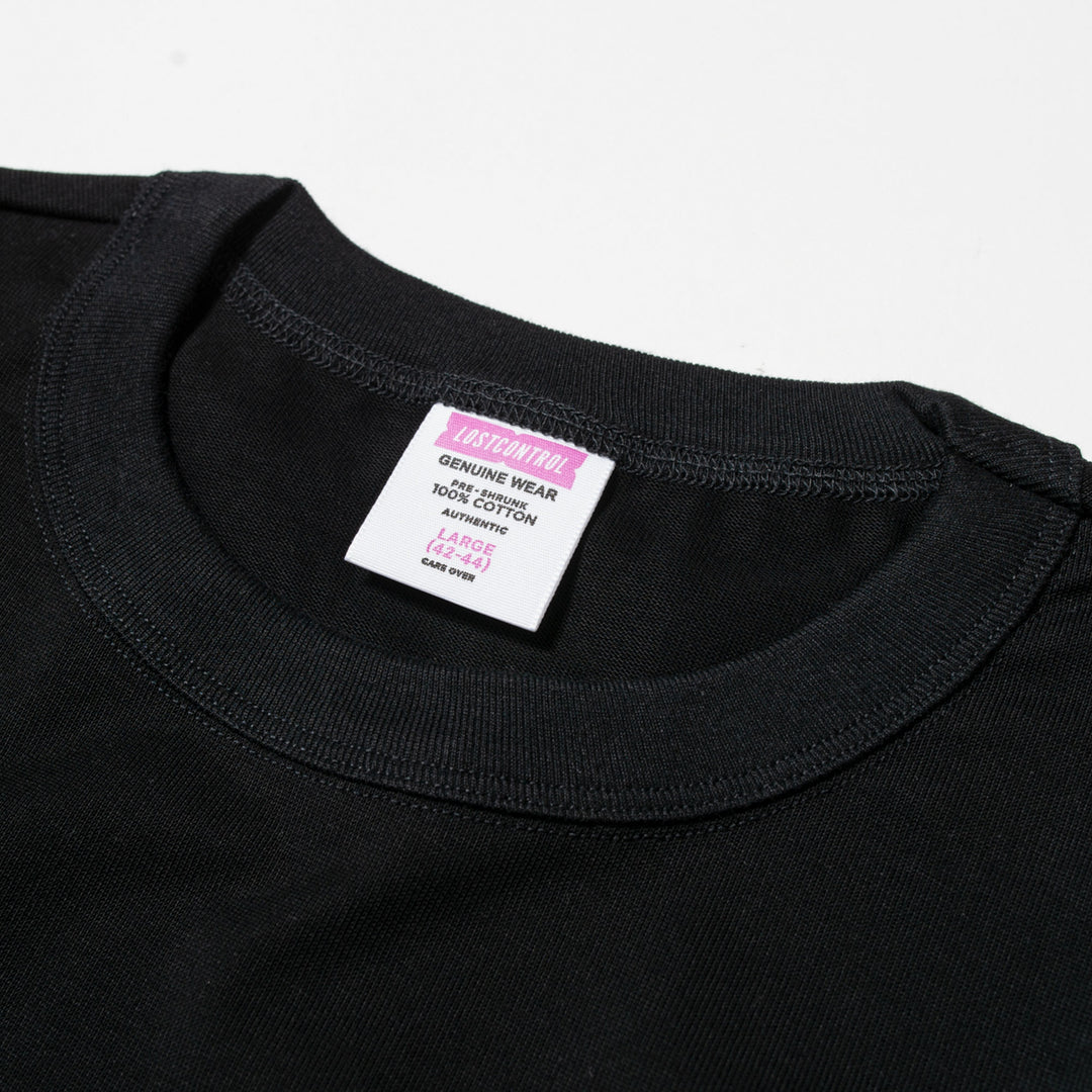 LOST CONTROL / LS Giza Authentic Pocket Tee (BK)