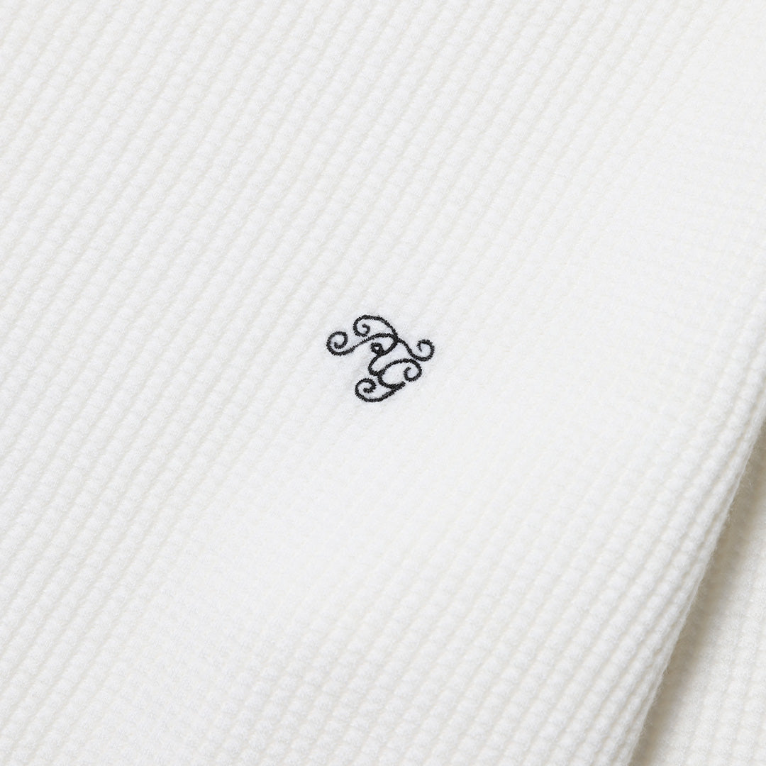RG /BASIC CREW NECK WAFFLE LS (WH)