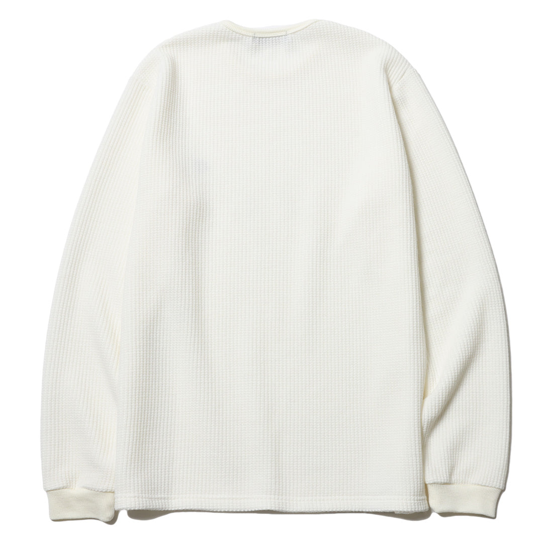RG /BASIC CREW NECK WAFFLE LS (WH)