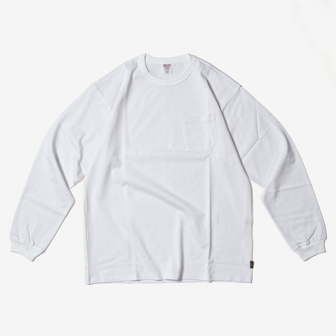 LOST CONTROL / LS Giza Authentic Pocket Tee (WH)
