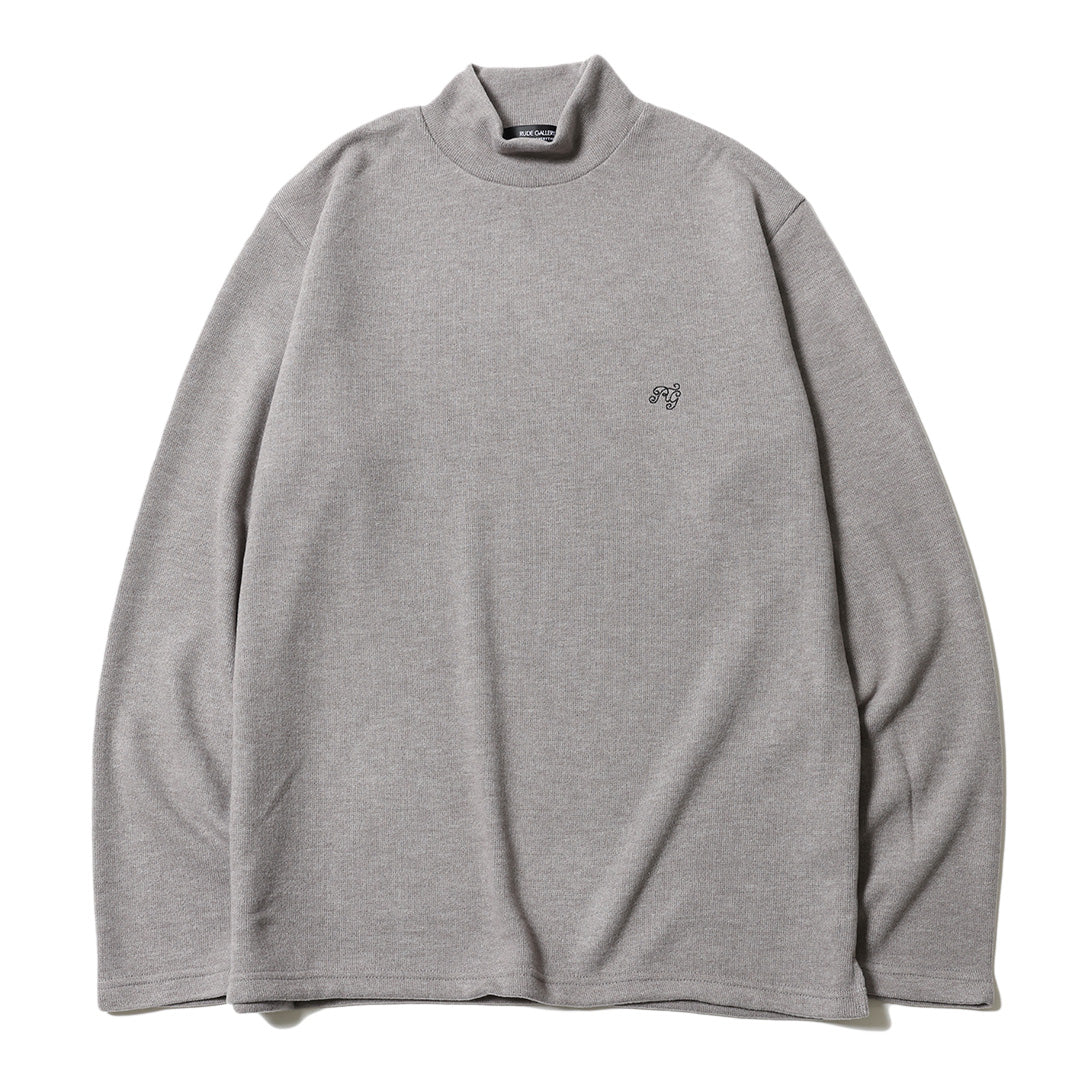 RG / BASIC MOCK NECK KNIT LS (GRAY)