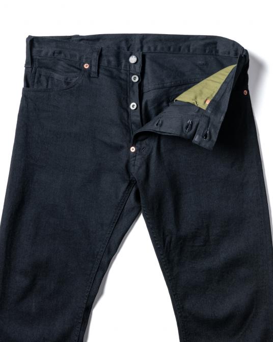 GERUGA /TIGHT STRAIGHT STRETCH DENIM PANTS (BK/BK)