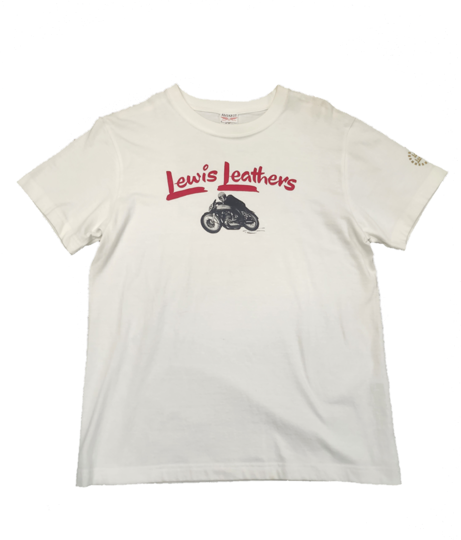 Lewis Leathers / Logo Bike T-shirt (WH)