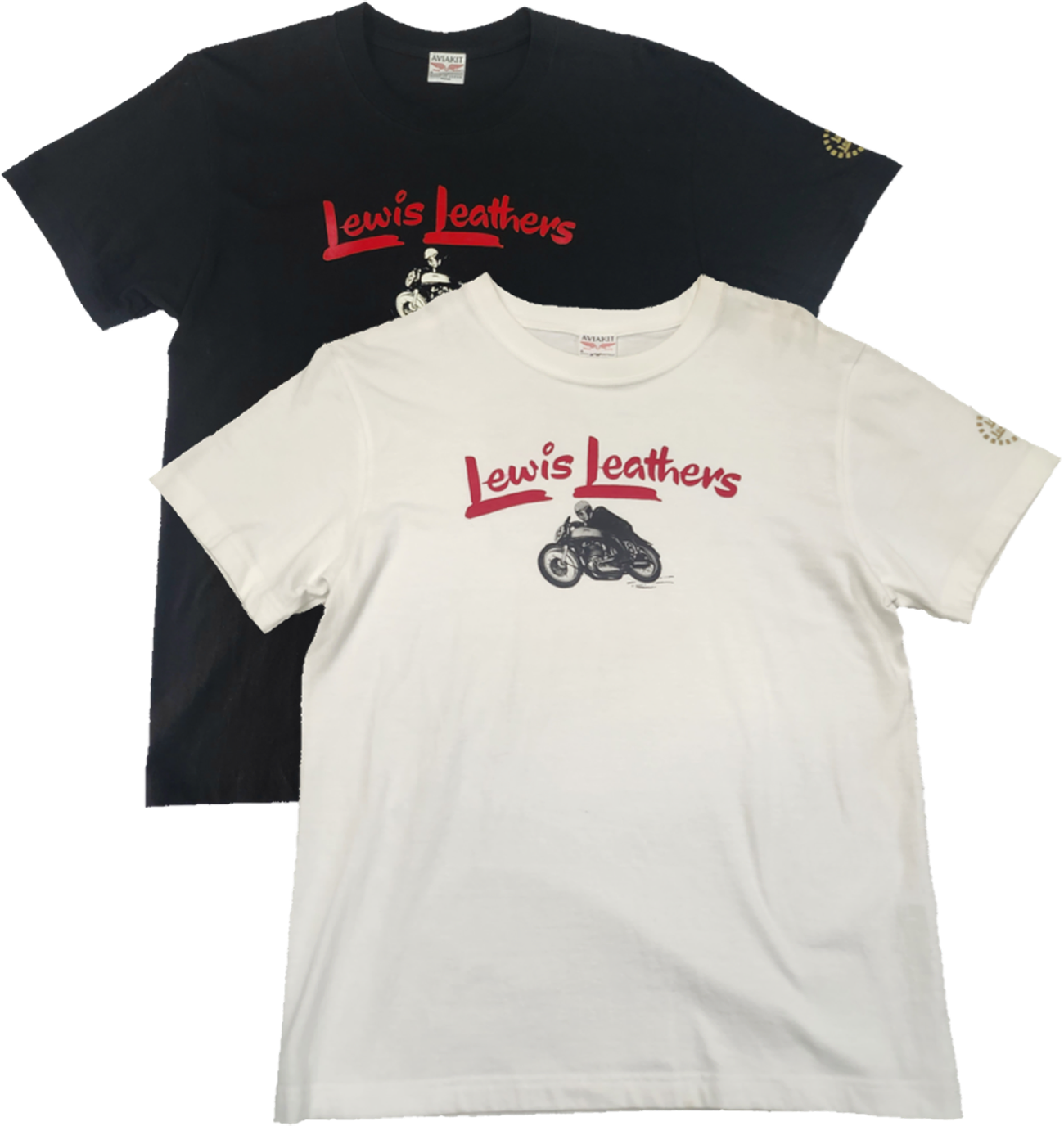 Lewis Leathers / Logo Bike T-shirt (WH)