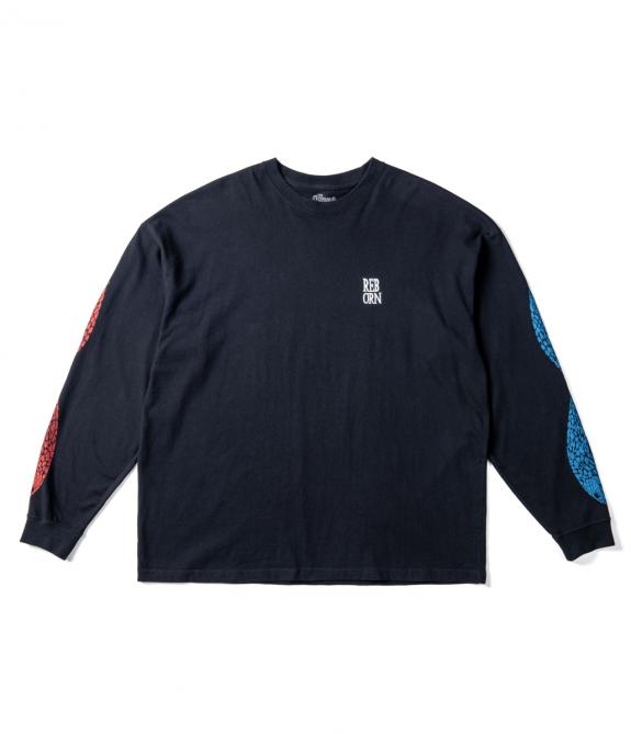 GERUGA / BIG SIZING L/S TEE / EXUVIAE( BLACK)