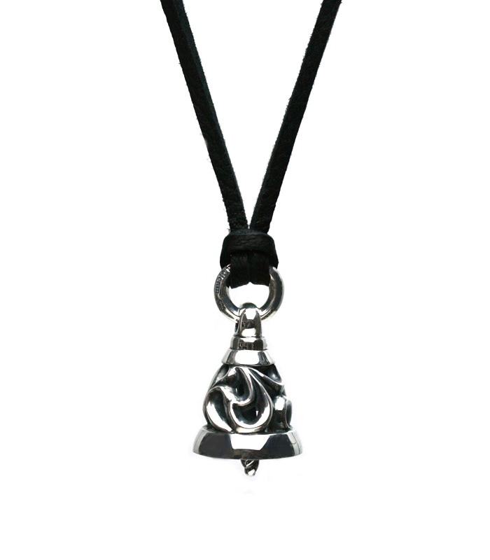 AGN-080 ArgentGleam Classic Arabesque Bell Charm / Large