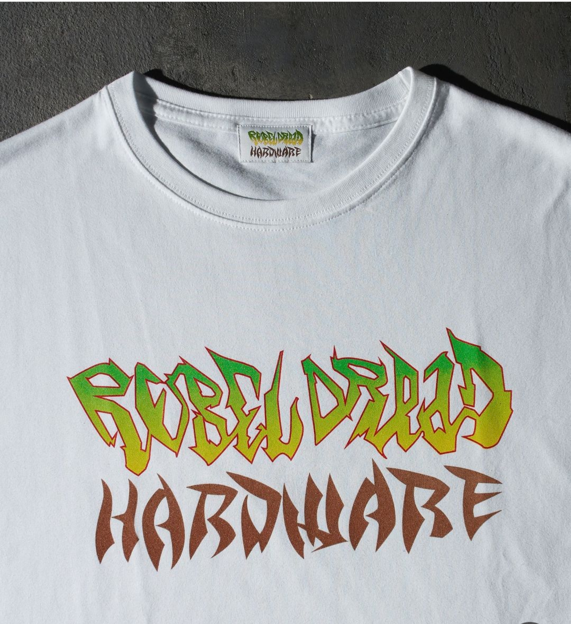 REBEL DREAD HARDWARE / RDH LOGO TEE(WH)