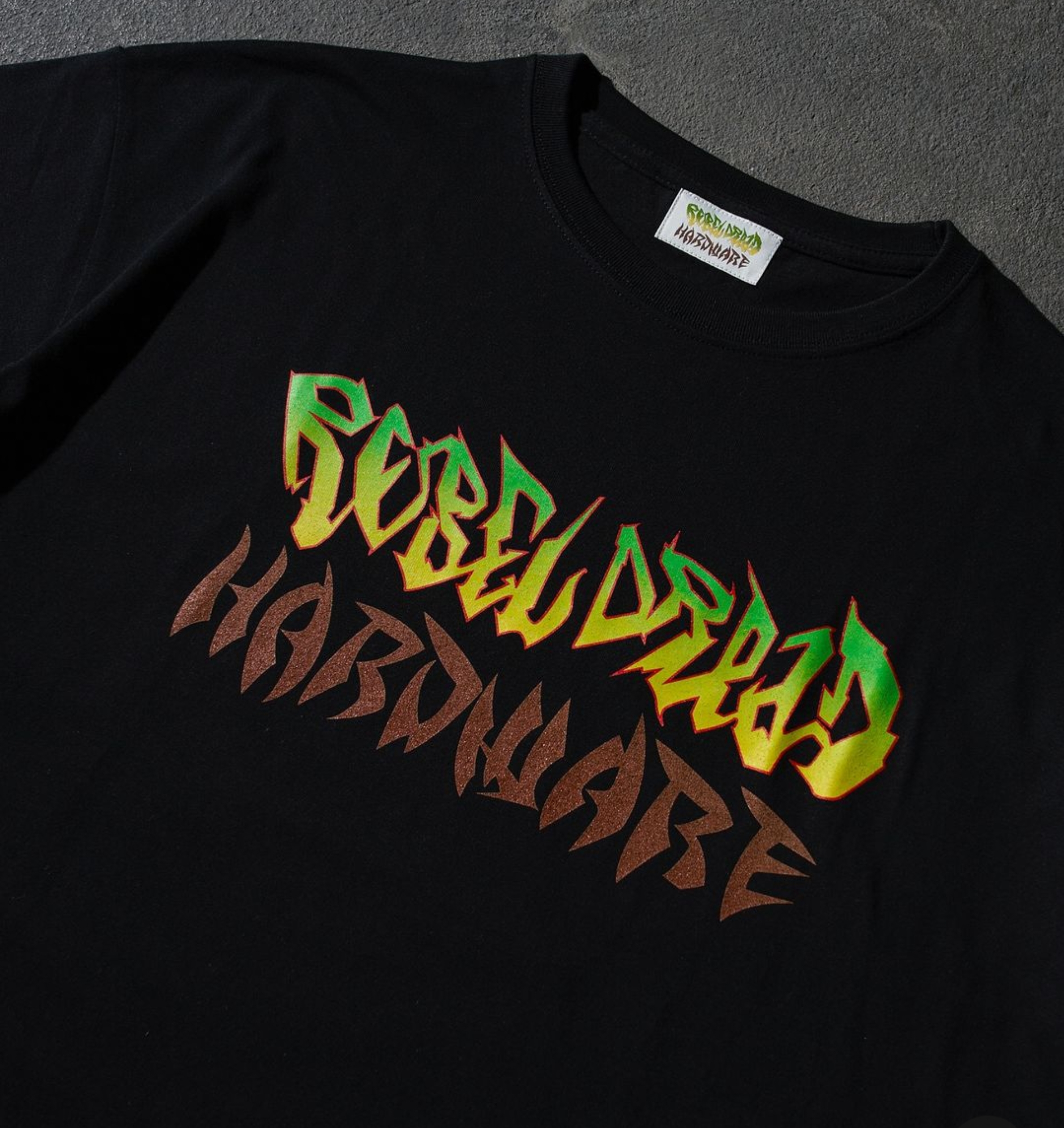 REBEL DREAD HARDWARE / RDH LOGO TEE(BK)